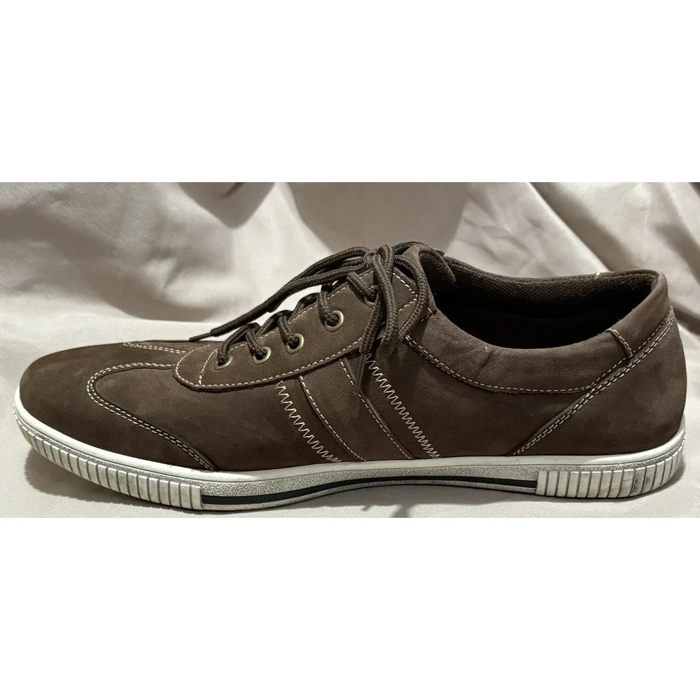 Men's Muk Luks Nick Fashion Sneaker Shoe Coffee Brown Size‎ 12
